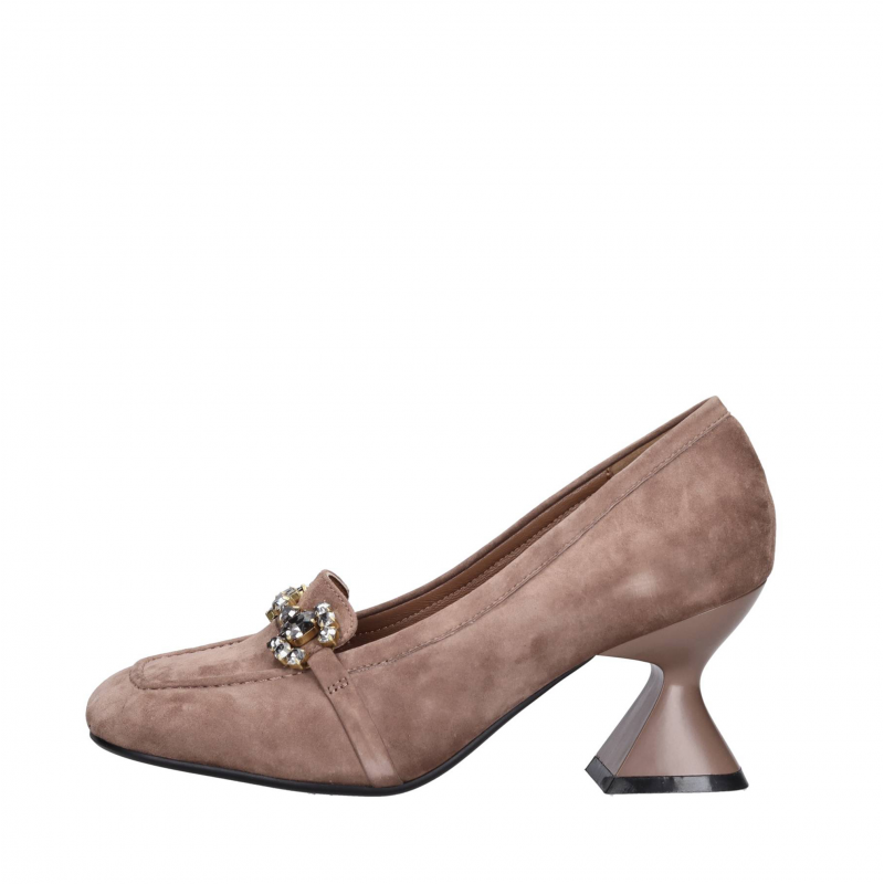 Emanuelle Vee Braune Absatzschuhe