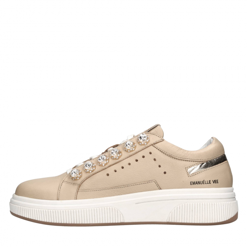 Emanuelle Vee Beige Sneakers