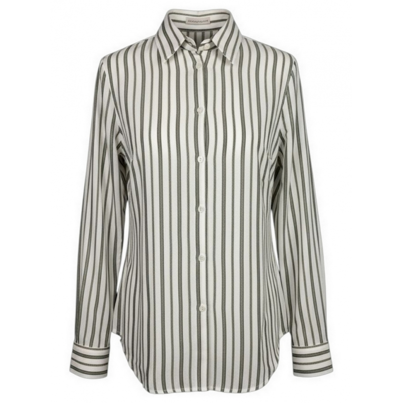 Camicetta Snob Shirts WeiB/Military