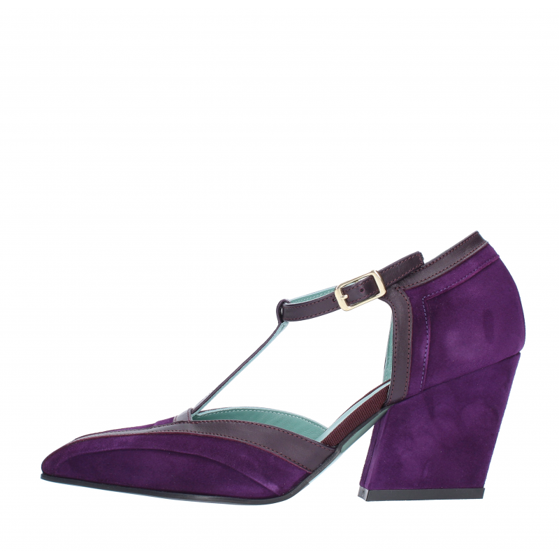 Paola D'Arcano Lila hochhackige Schuhe