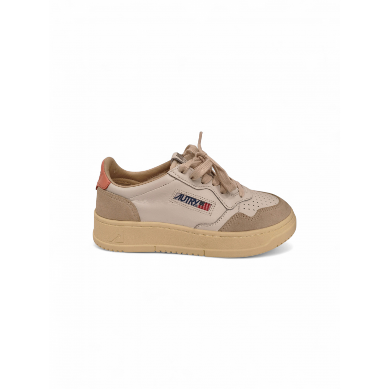 Autry Damen WeiBe und Beige Turnschuhe