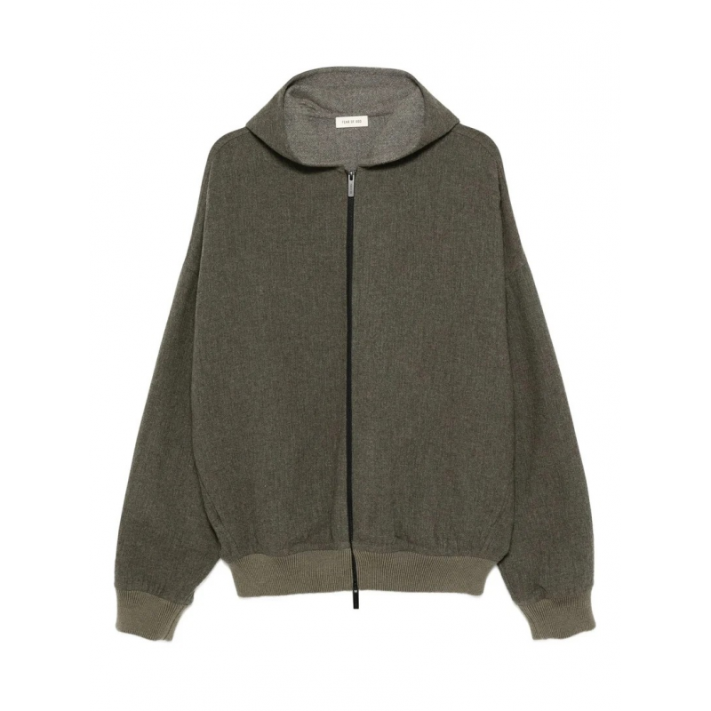Fear Of God Jacke mit Zip Man Military Green – FG25FW32-337HDW