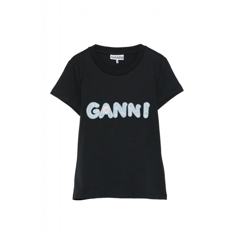 Ganni T-Shirt und Polo Grey
