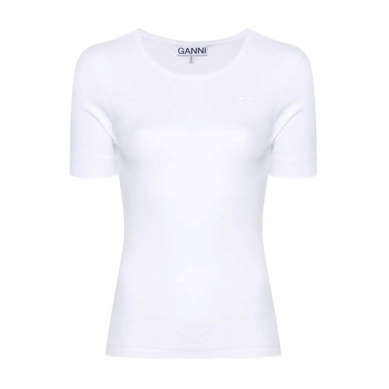 Ganni T-Shirt und Polo Bianco