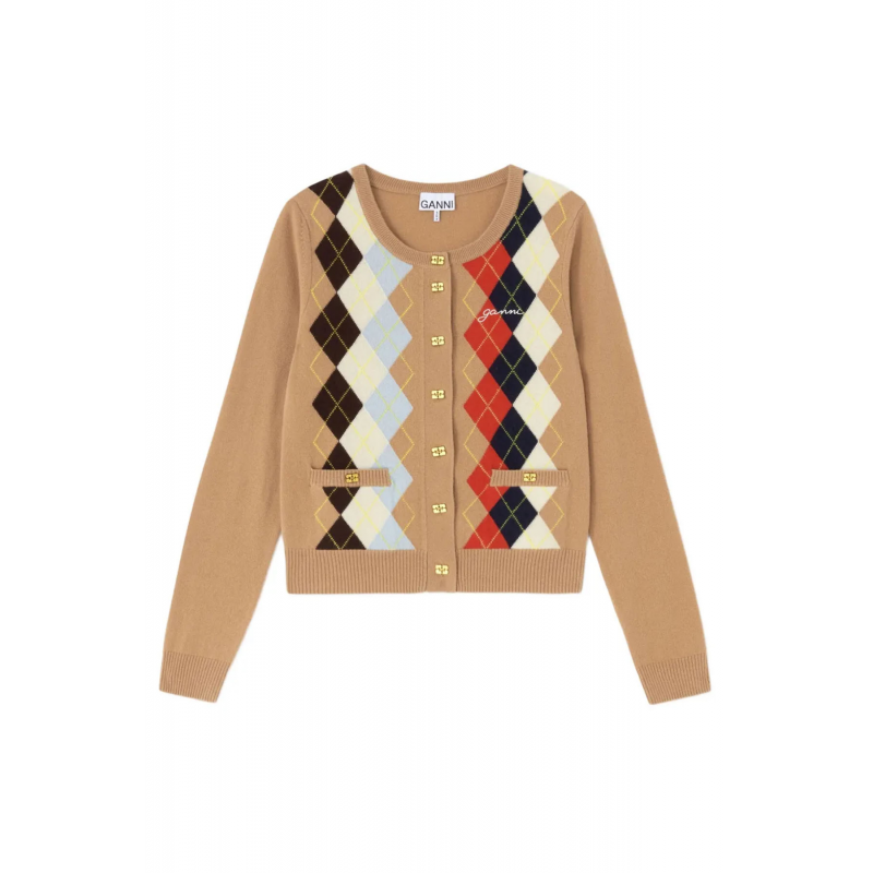 Ganni Shirts Braun