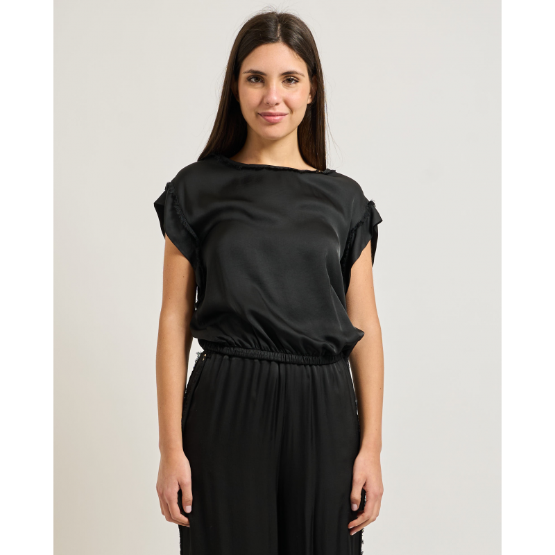 Manila Grace Shirts Schwarz