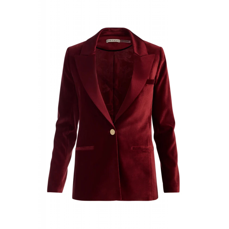 Alice + Olivia Jacken Bordeaux