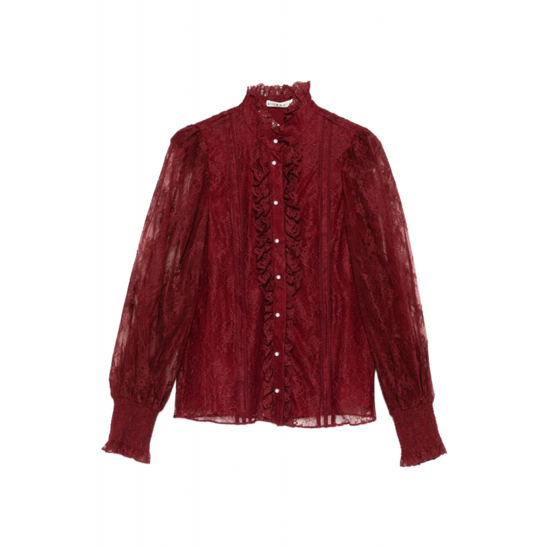 Alice + Olivia Hemden Bordeaux