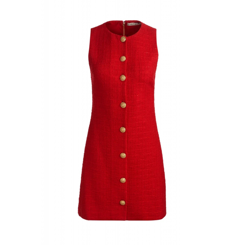 Alice + Olivia Kleider rot