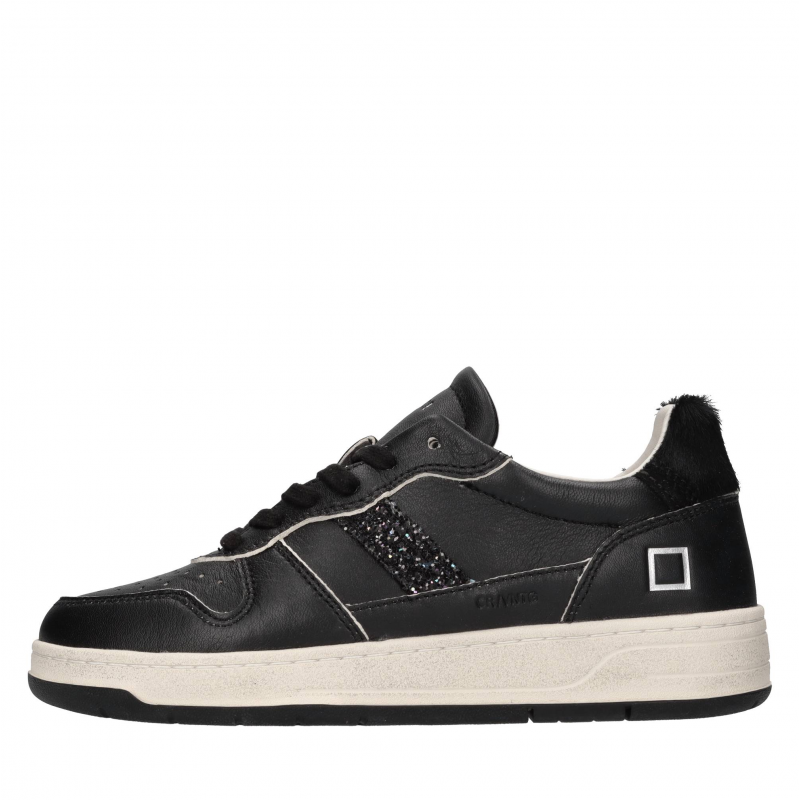 D.a.t.e. Schwarze Sneaker