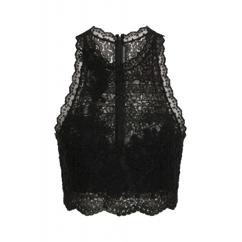 Ermanno Scervino Top Schwarz