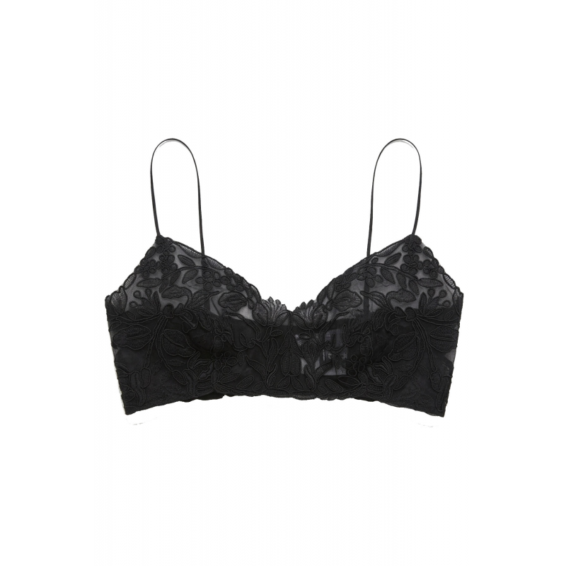 Ermanno Scervino Top Schwarz