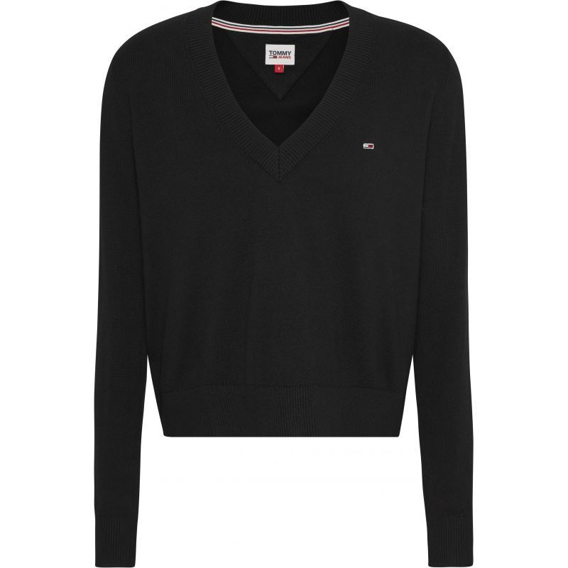 TOMMY JEANS Schwarze Pullover