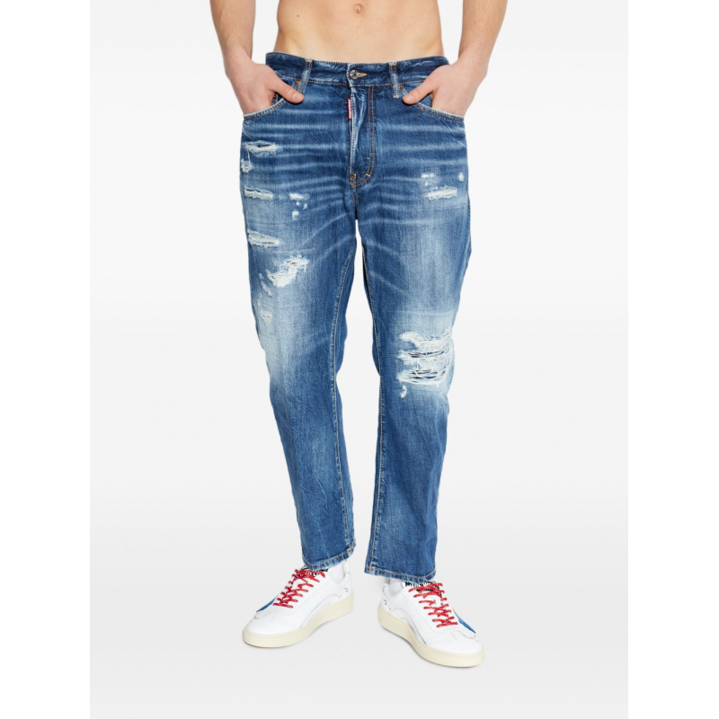 Dsquared2 jeans blau mann bro distressed