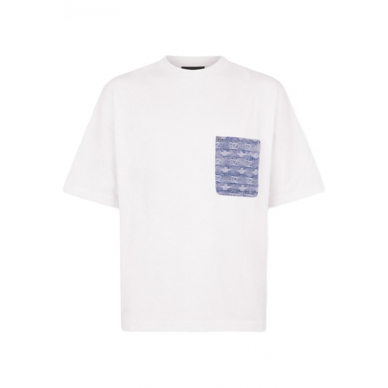 Dsquared2 T-Shirt weiBe Herrentasche