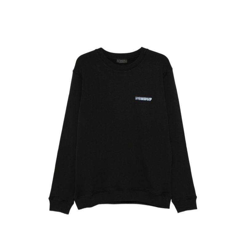 Dondup schwarzer Sweatshirt Mann Crew Hals