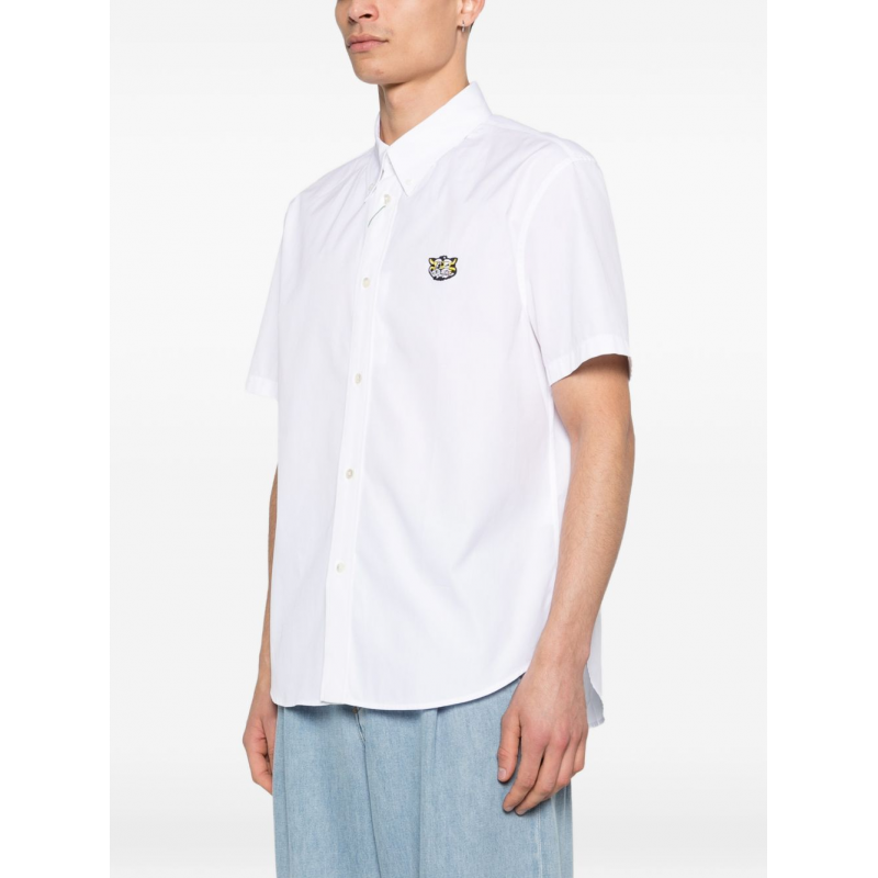 Kenzo Shirt tiger crest mann weiB