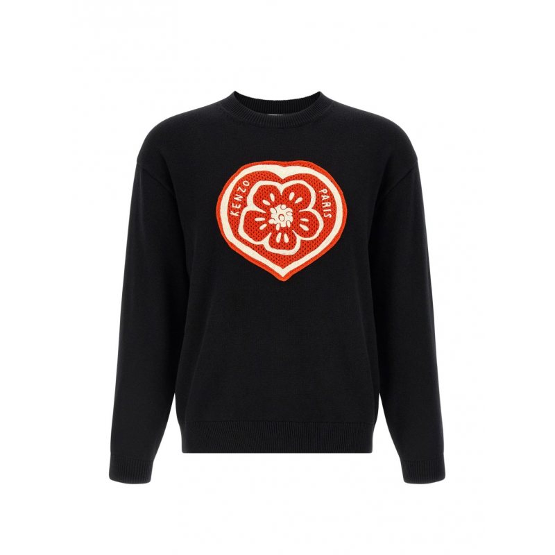 Kenzo Mesh Herz boke Mann schwarz