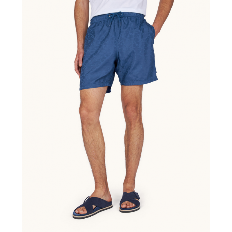 Portofino Kostum mit blauen Herrenprints