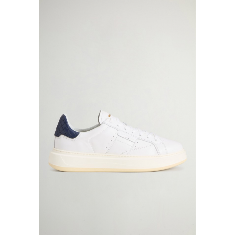 Pfeilschuhe Mann weiB-blau