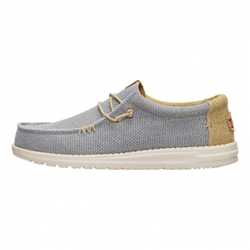 schuhe wally geflochten man flannel grau/olive grau