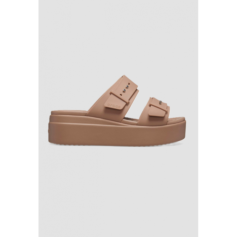 Pantoffeln Crocs brooklyn sandal frau milch