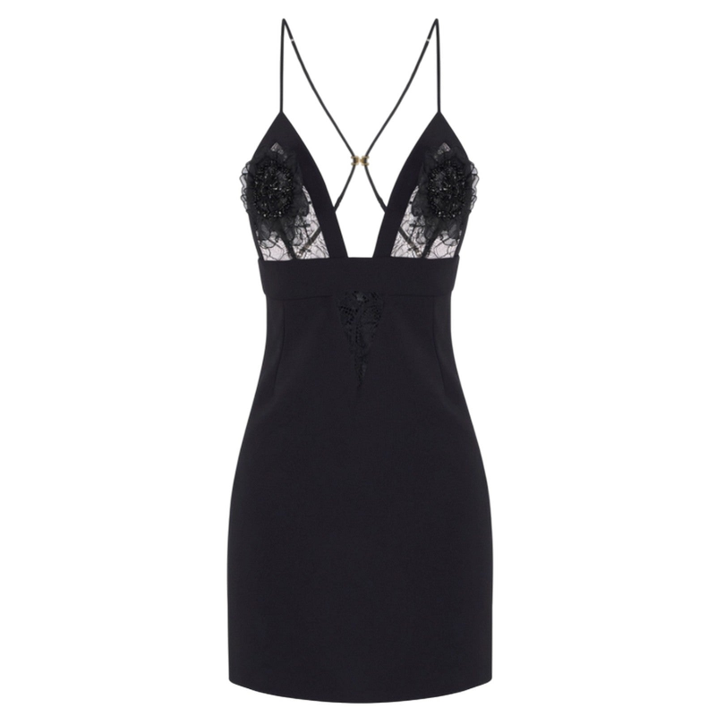 madchen kleidung Elisabetta Franchi - Kleid - schwarz