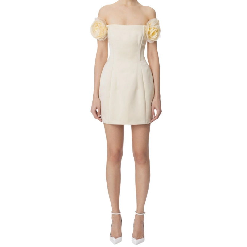 madchen kleidung Elisabetta Franchi - Kleid - weiB