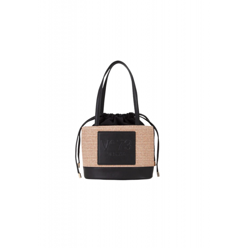 Damen Schultertasche V 73 Einkauf CAT Naturliches Schwarz