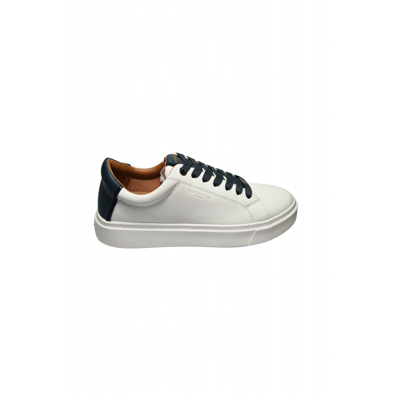 albcldm-9010-wad Alexander Smith Herren weiBes Leder