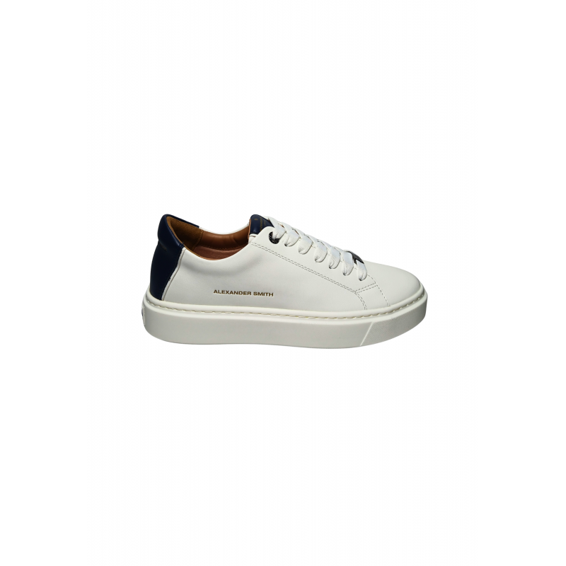 albcldm-9010-wbl Alexander Smith Herren weiBes Leder