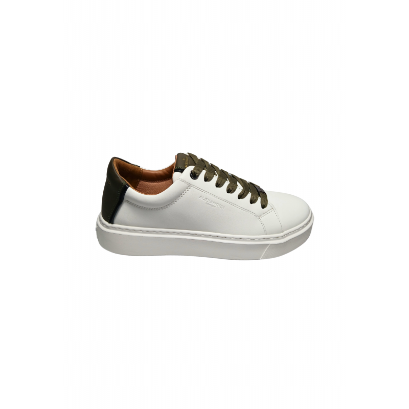 albcldm-9010-wmt Alexander Smith Herren weiBes Leder