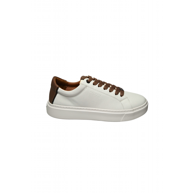 albcldm-9067-wlo Alexander Smith Herren weiBes Leder