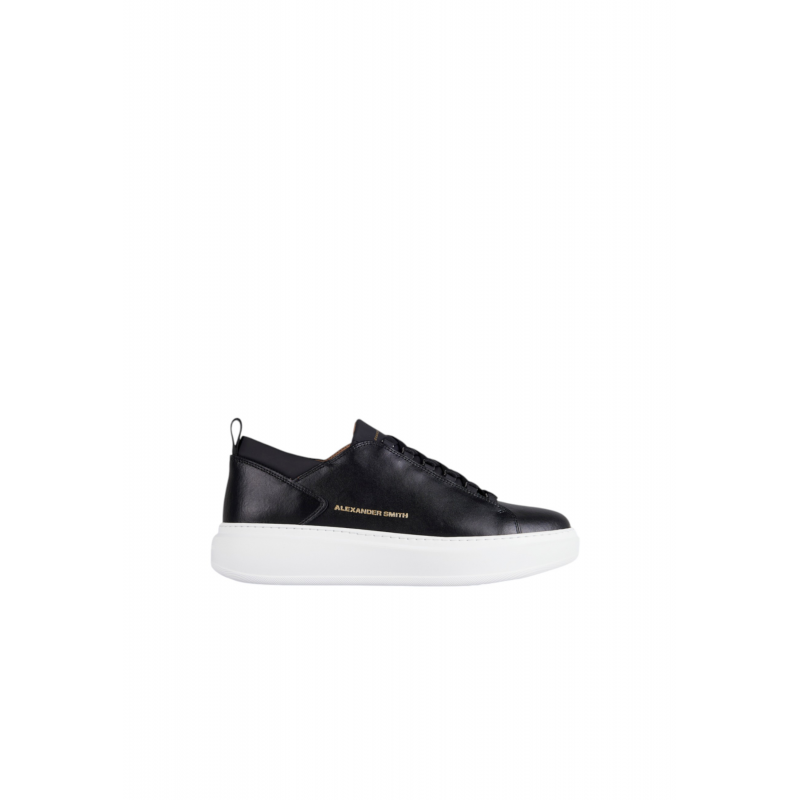 asbcwym-2264-blk Alexander Smith Herren Leder Schwarz