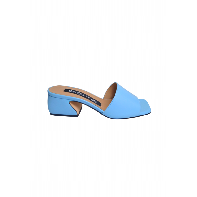 B12080-MNAN07-4788-110 Sergio Rossi Frauen blaues Leder