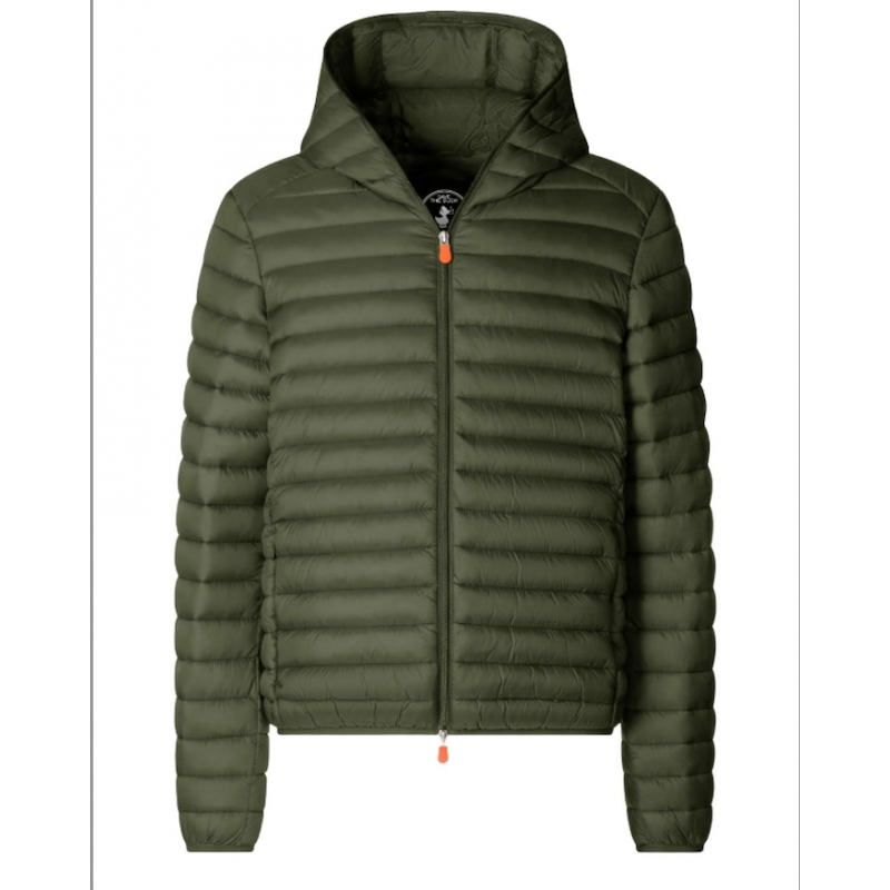 Daunenjacke 100 gr. mit Kapuze Man Save The Duck Duncan Dusty Olive