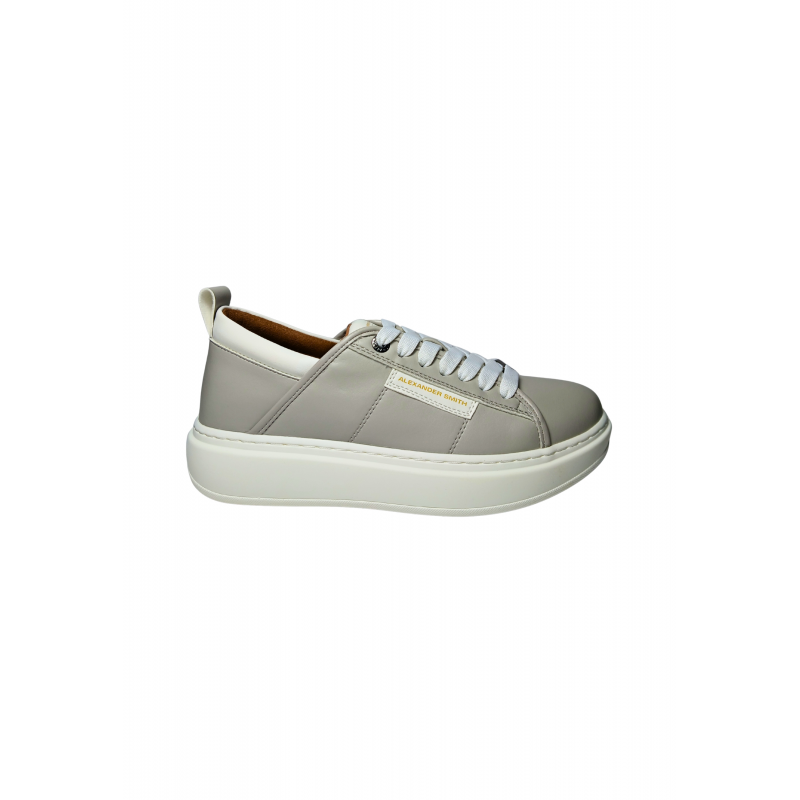 Schuhe fur Herren Alexander Smith Eco-Wembley Man Light Grau WeiB