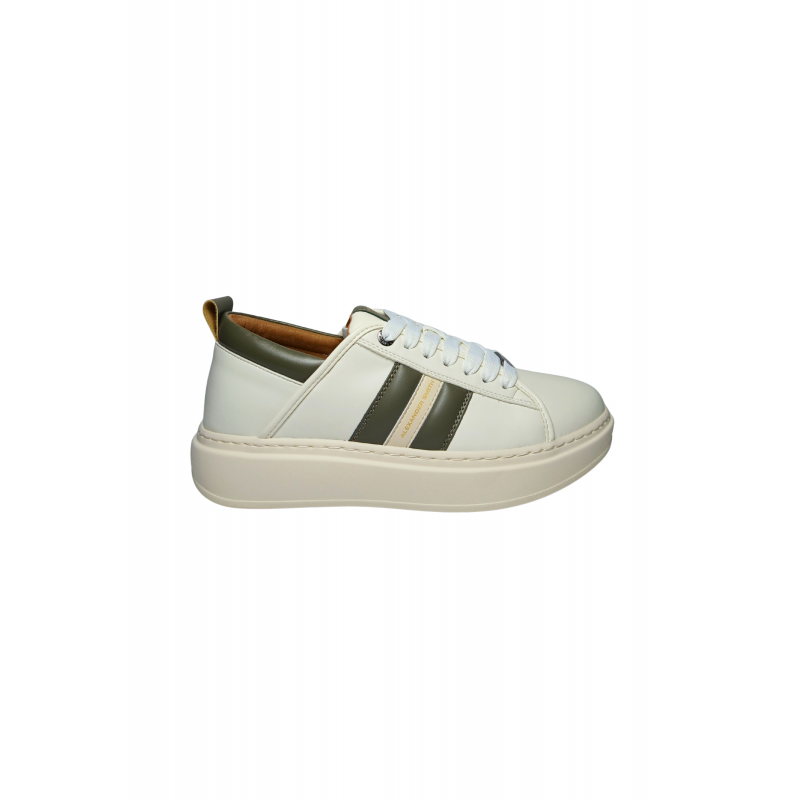Schuhe fur Herren Alexander Smith Eco-Wembley Man Cream Military