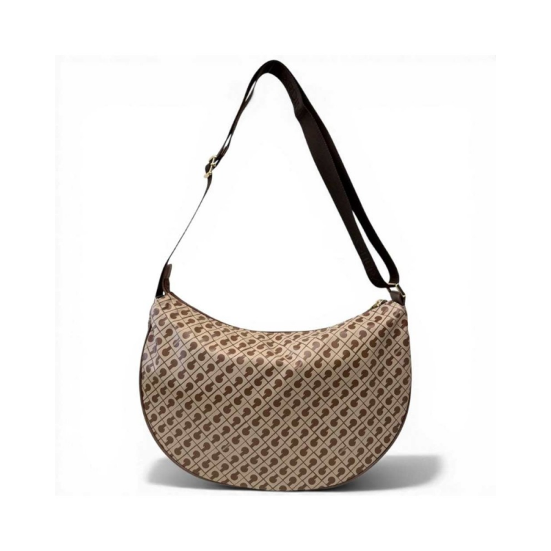 Gherardini Hobo Softy Frauen Tasche Tabak/Baby Stoff Softy