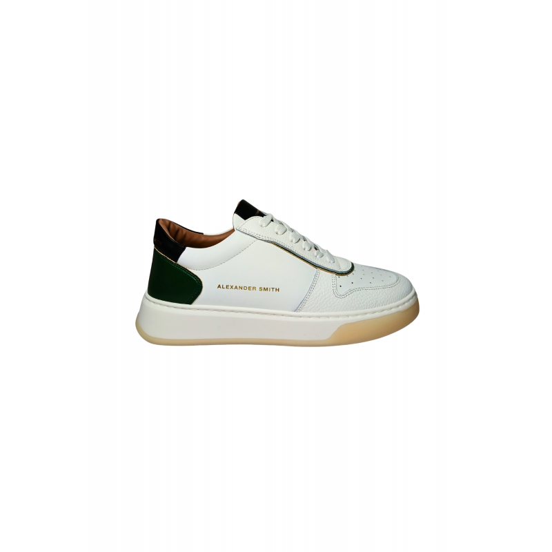 Schuhe fur Herren Alexander Smith Harrow Man WeiB Grun Turnschuhe