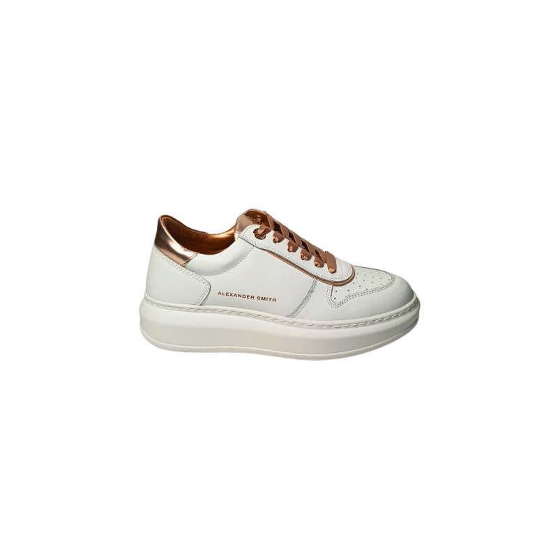 Schuhe fur Damen Alexander Smith Cambridge Frau WeiB Kupfer