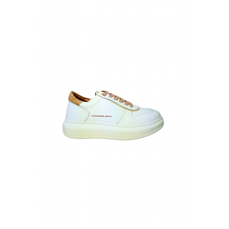 Schuhe fur Damen Alexander Smith Sneakers Cambridge Frau, weiBe Nude