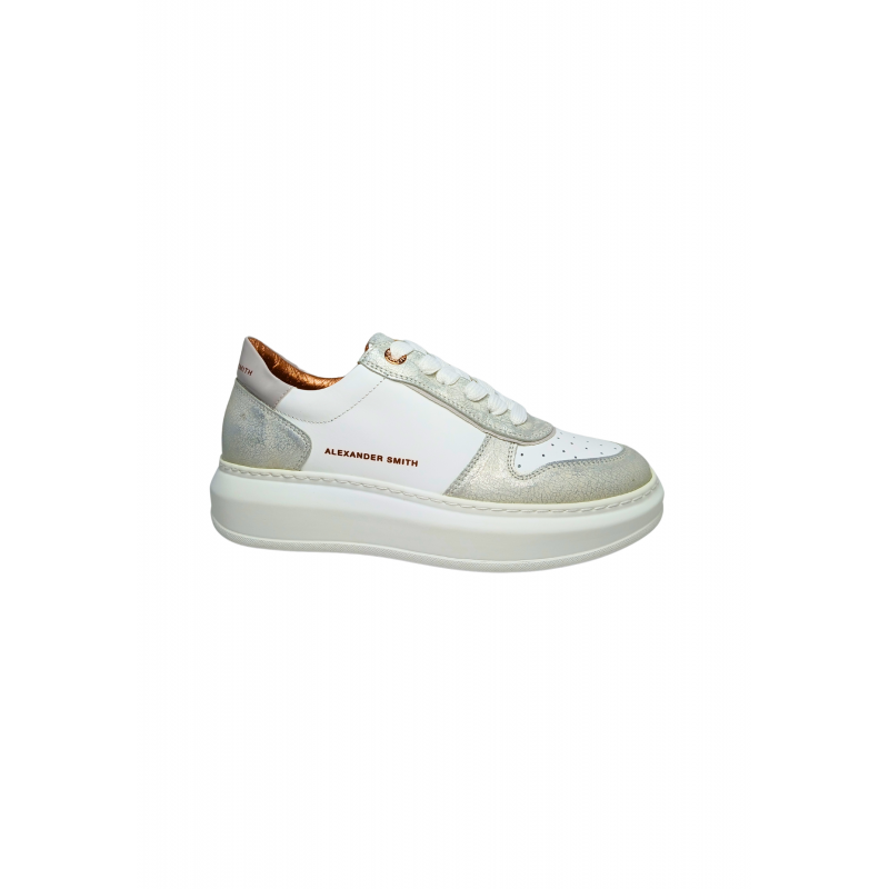 Schuhe fur Damen Alexander Smith Cambridge Woman-White Silber