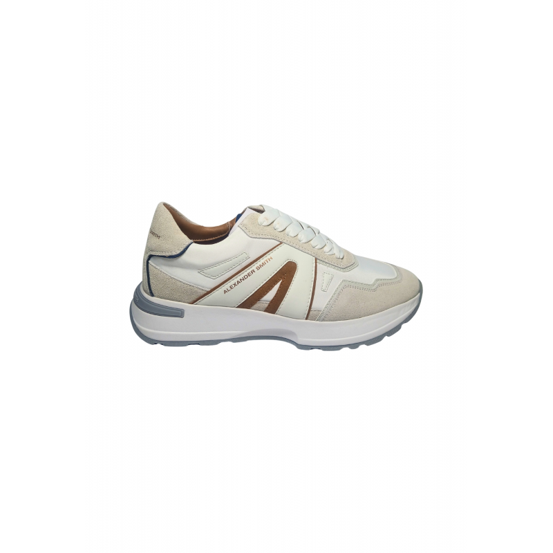 Schuhe fur Herren Alexander Smith Liverpool Man WeiB Elfenbein