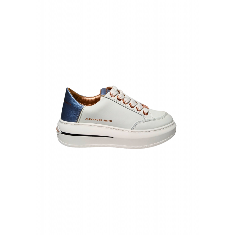 Schuhe fur Damen Alexander Smith Lancaster Frau-White Dark Azure