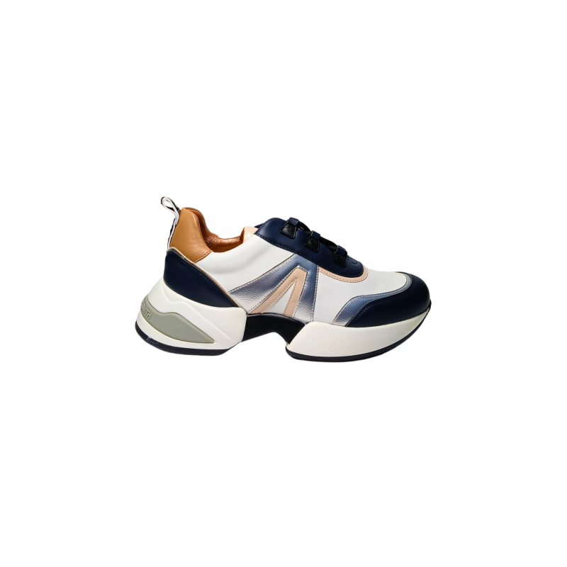 Schuhe fur Damen Alexander Smith Marmor Frau- WeiB Blau
