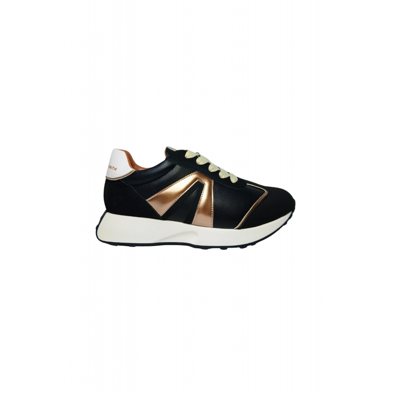 Schuhe fur Damen Alexander Smith Piccadilly Frau Turnschuhe, Schwarz Kupfer