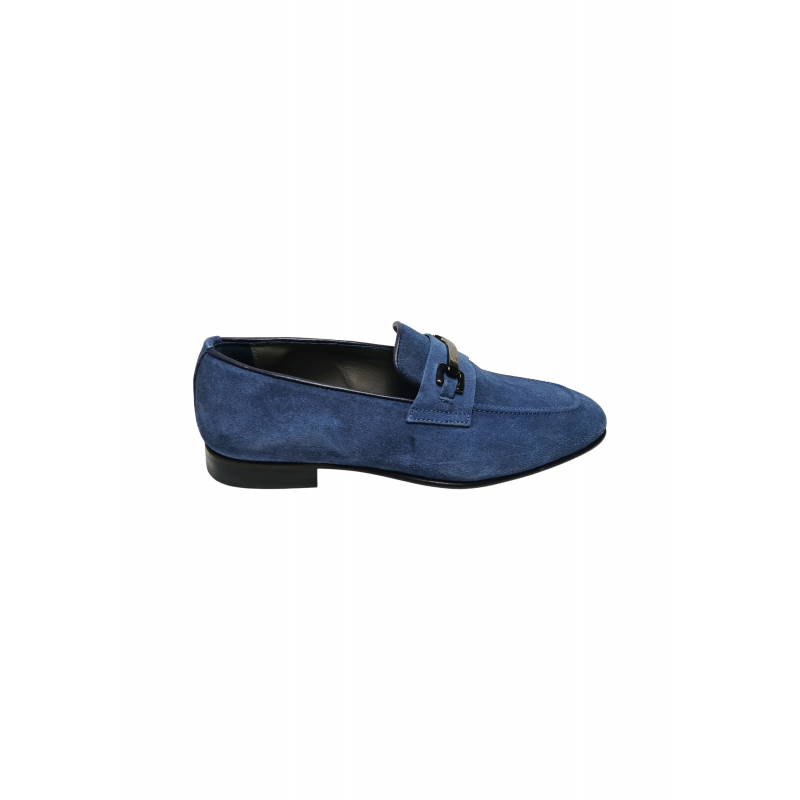 pb10052m9ecam709 Pollini Herren Suede Blue