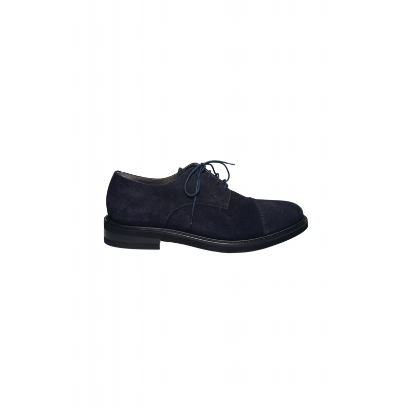 pb10173G9fcam750 Pollini Herren Suede Blue