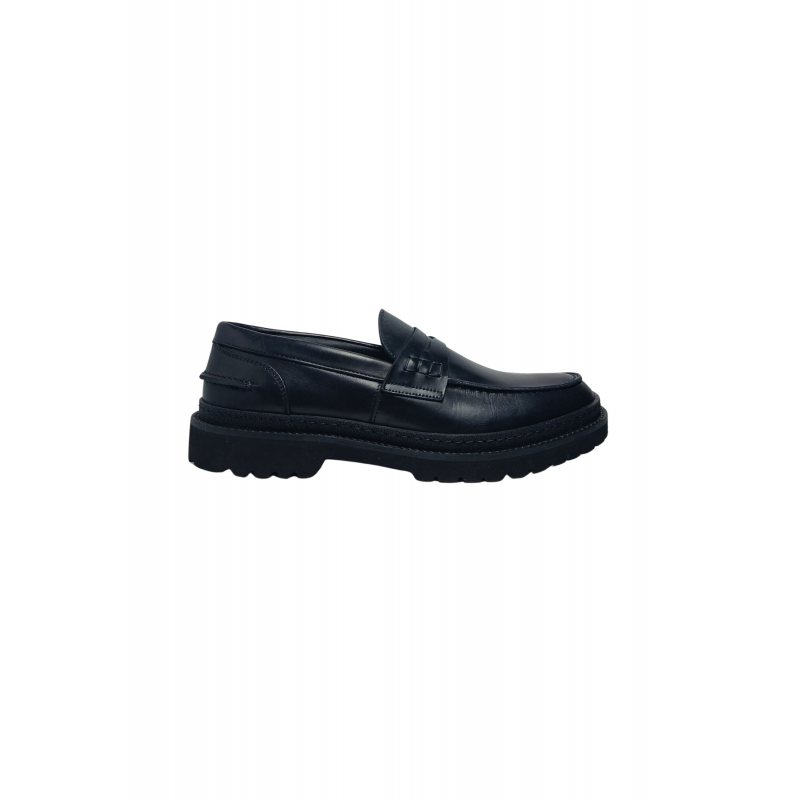 pb10183G9bcru000 Pollini Herren Leder Schwarz